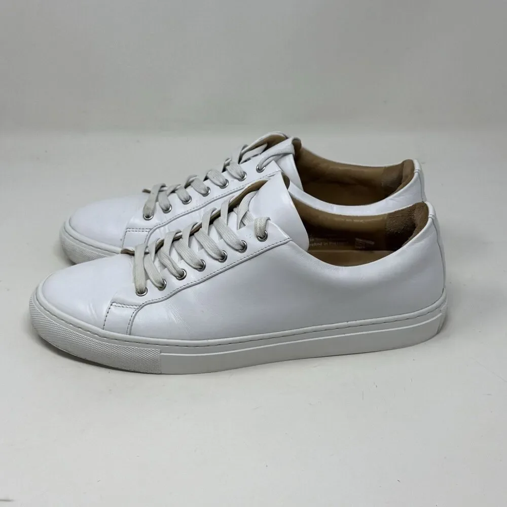 Thursday Boot Company White Leather Low-Top Sneakers